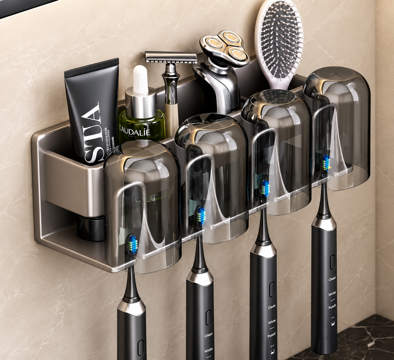 Halden No-Drill Wall Rack